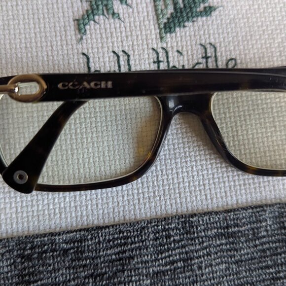 Coach HC6052 Fannie 5232 Dark Tortoise Green Sig C Eyeglasses FRAMES 54 16 135 - Picture 8 of 10